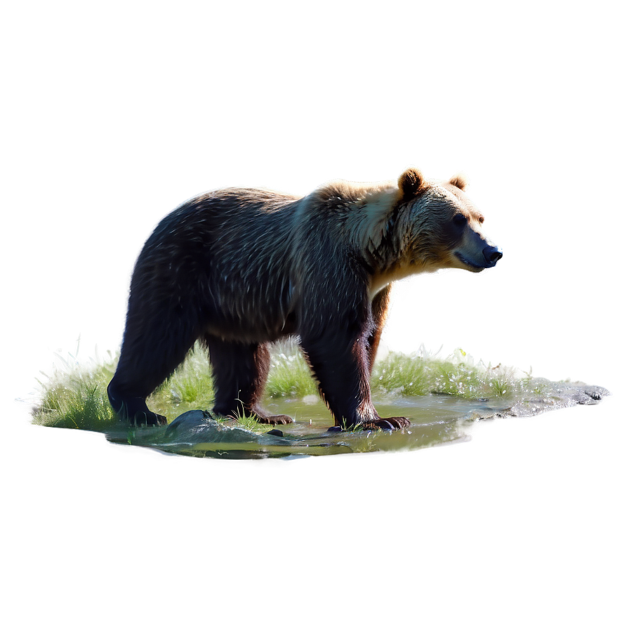 Mama Bear In Nature Scene Png 23 PNG image