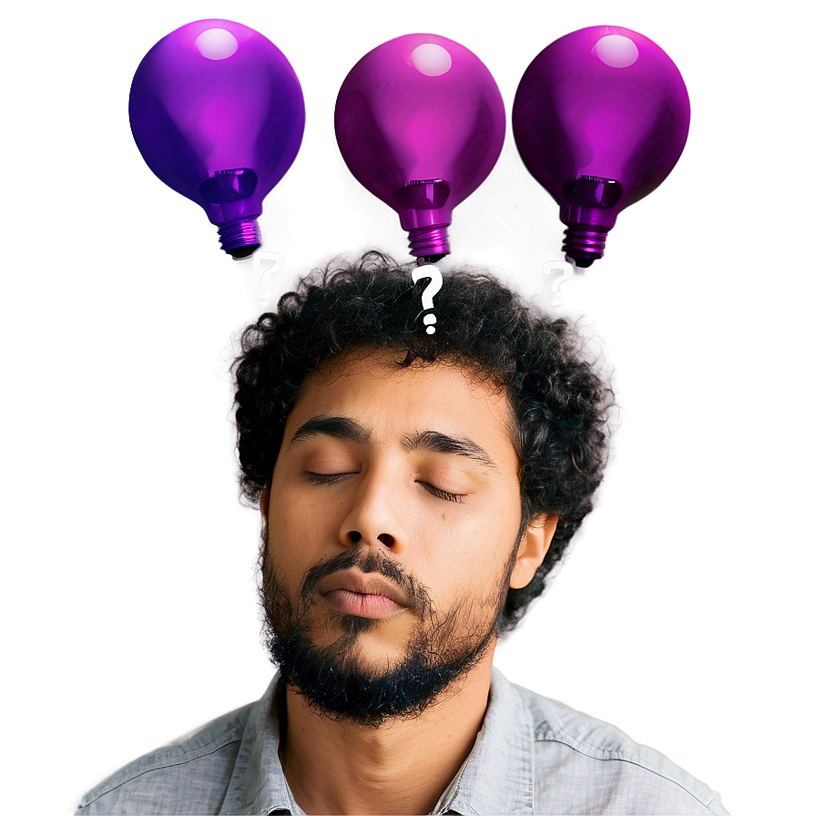 Man Dreaming Up Ideas Png Dvj3 PNG image