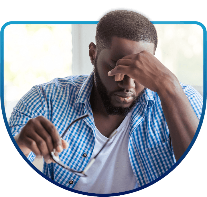 Man Experiencing Headache PNG image