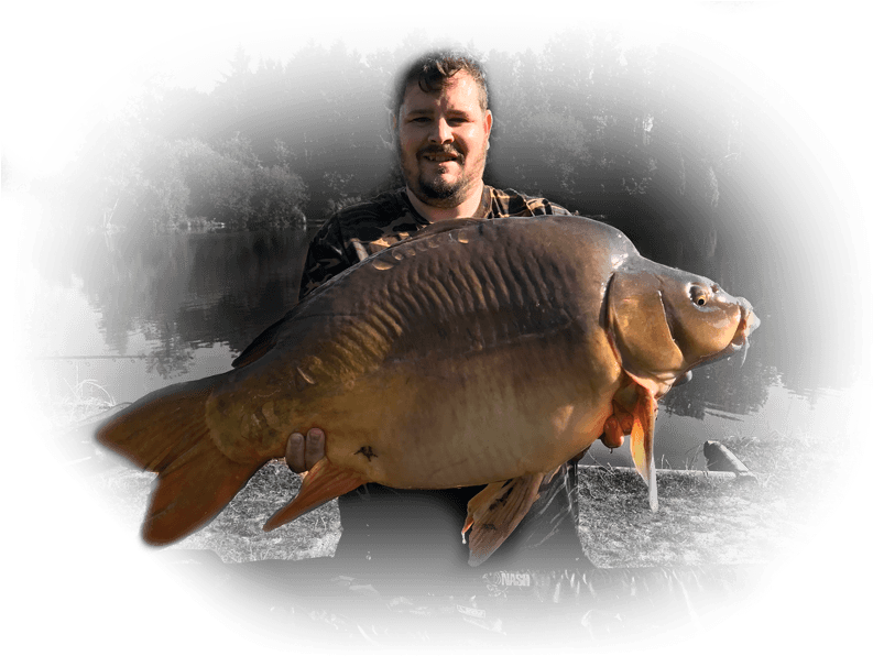 Man Holding Large Carp PNG image