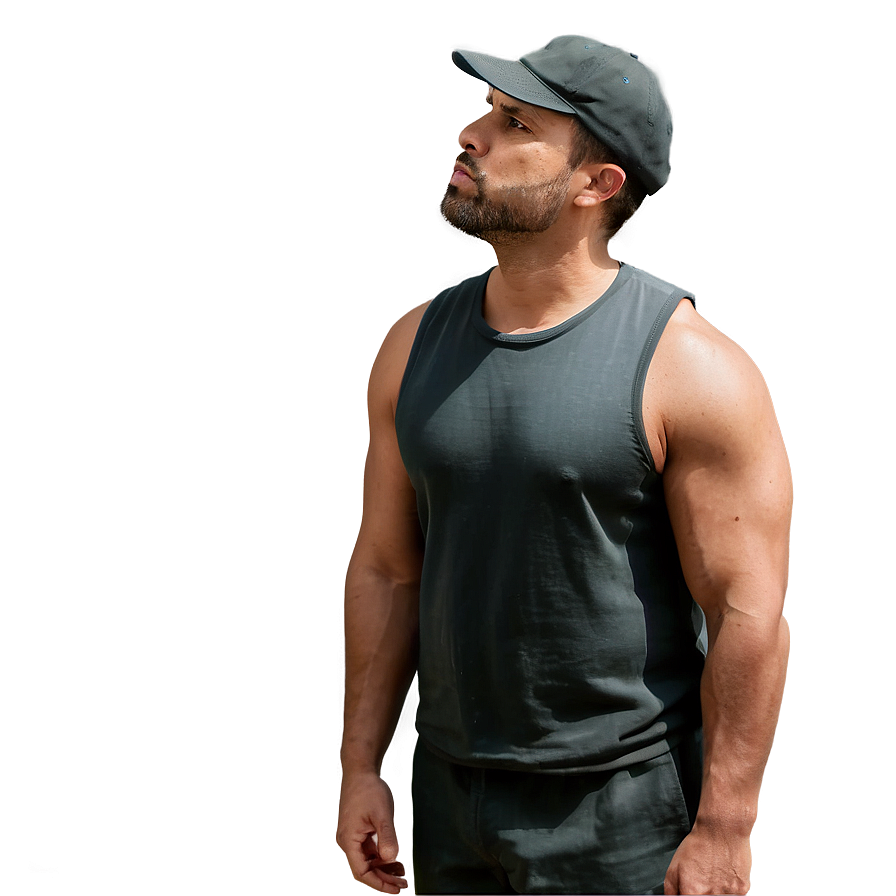 Man In Serious Thought Png Dra PNG image