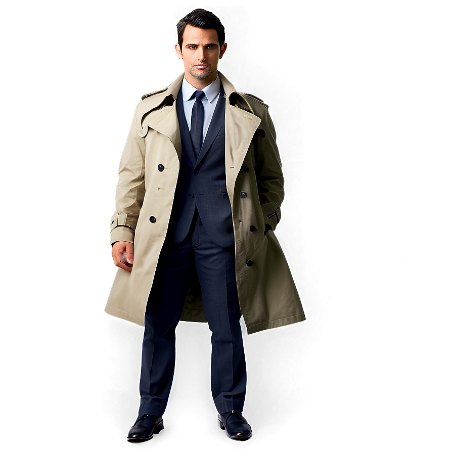 Man In Trench Coat Png Bcp PNG image