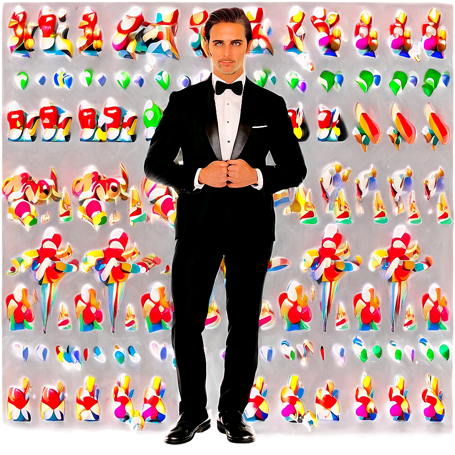 Man In Tuxedo Suit Png Uop PNG image