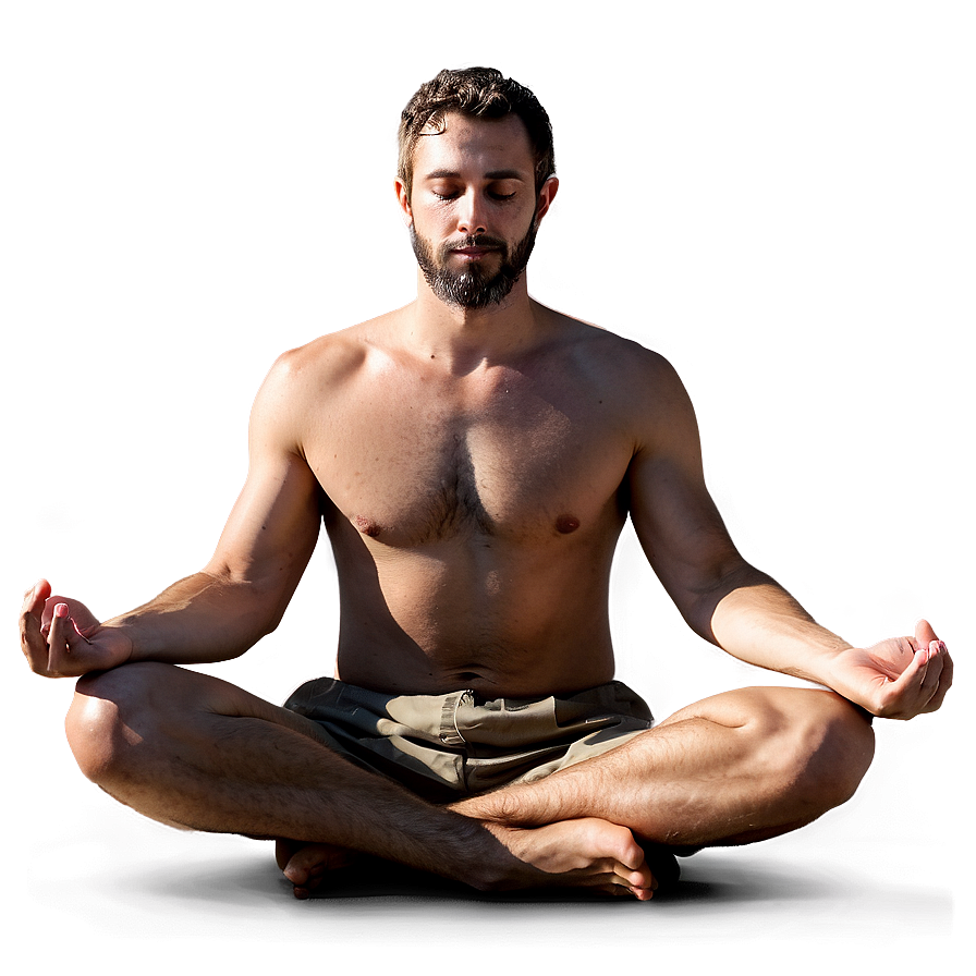 Man Meditating Png Udg89 PNG image