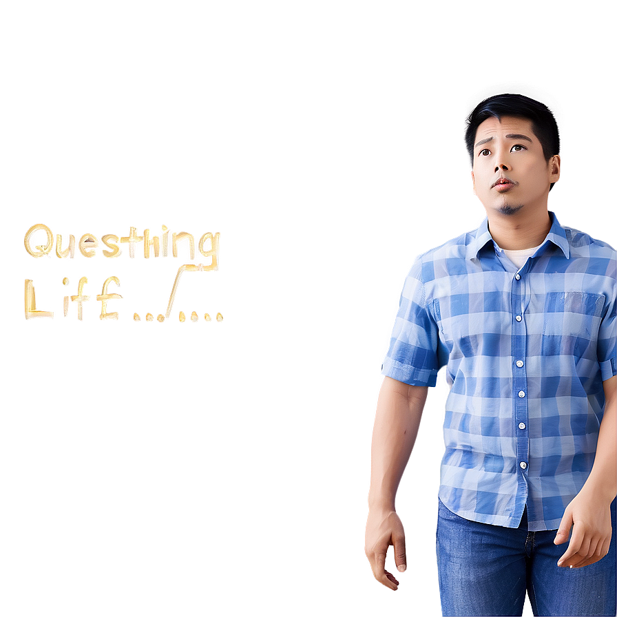 Man Questioning Life Png 06262024 PNG image