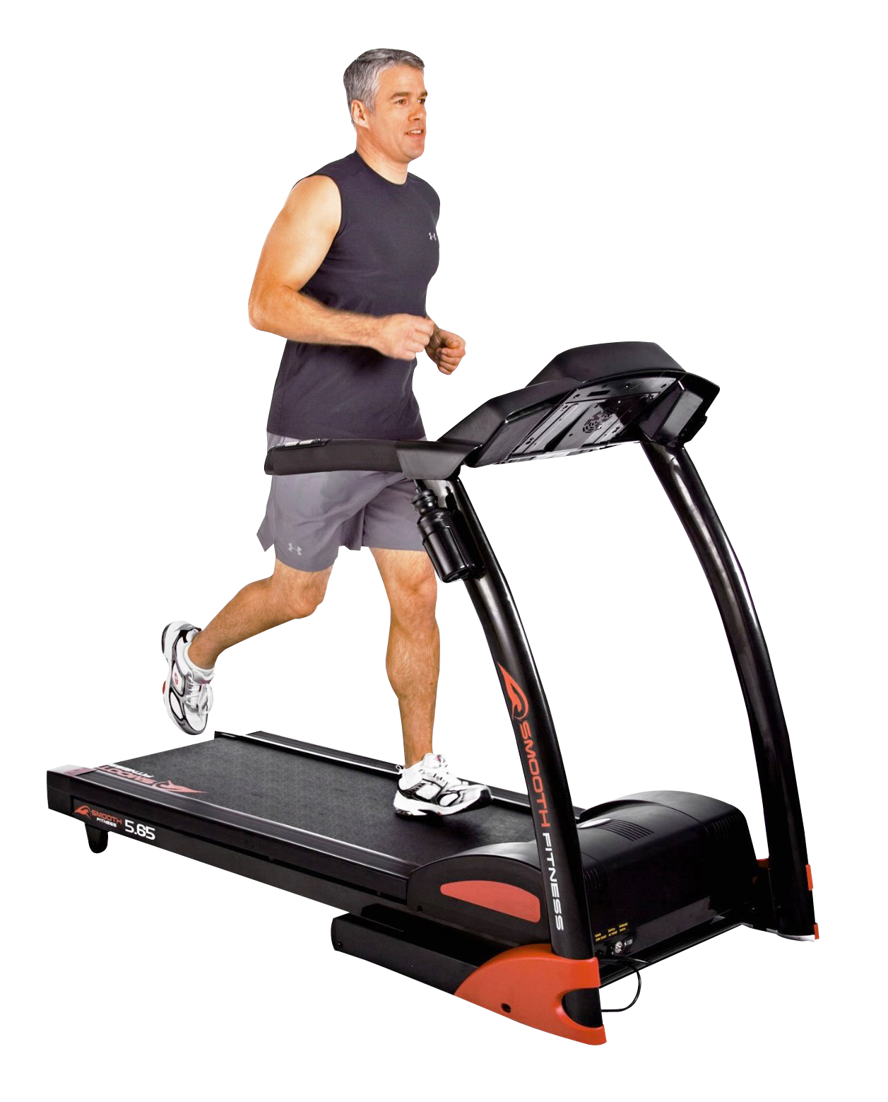 Man Runningon Treadmill PNG image