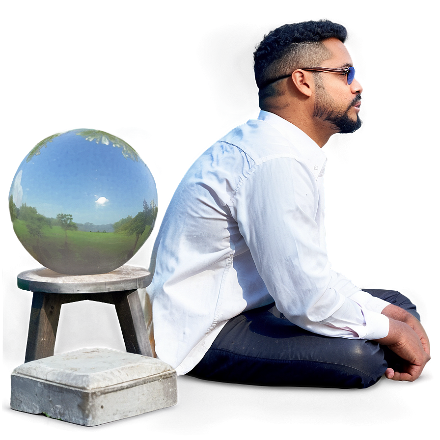 Man Sitting C PNG image