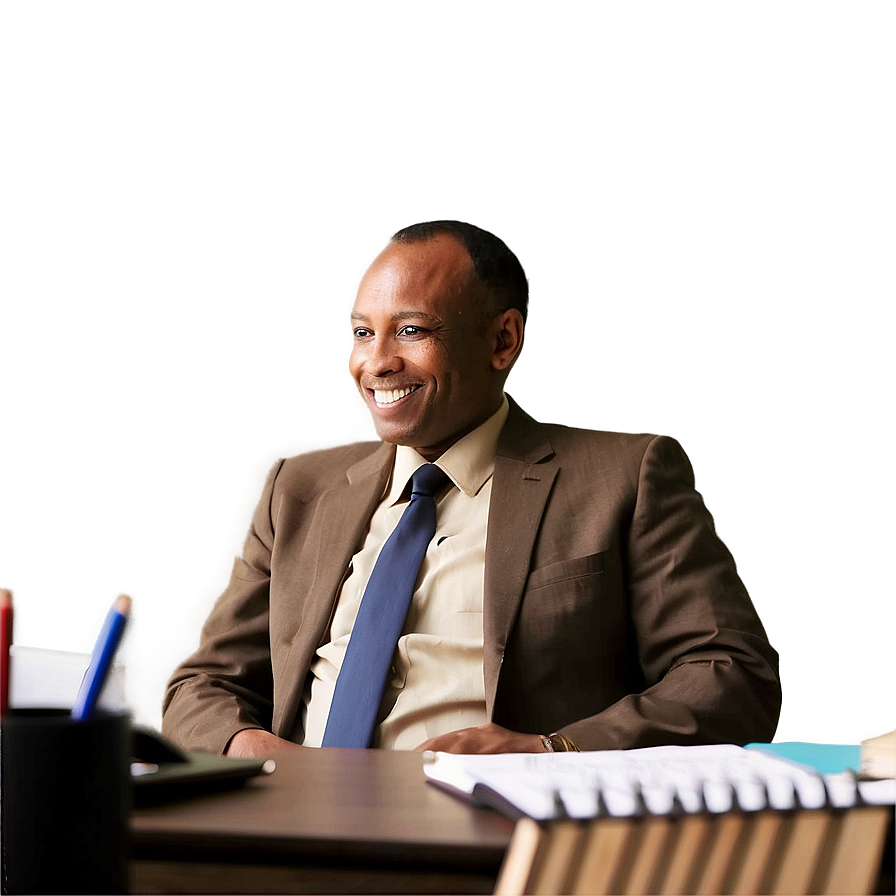 Man Sitting In Office Png Kyv93 PNG image