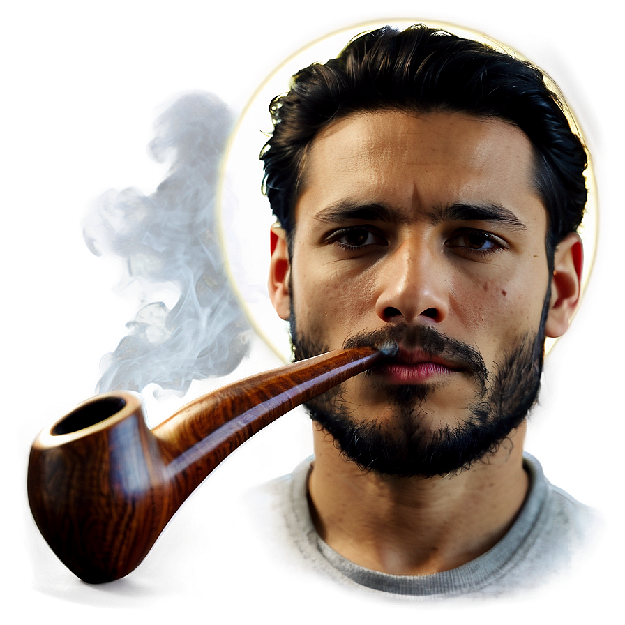 Man Smoking Pipe Png Euy PNG image