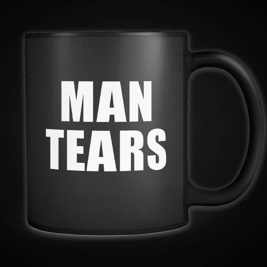 Man Tears Mug Image PNG image