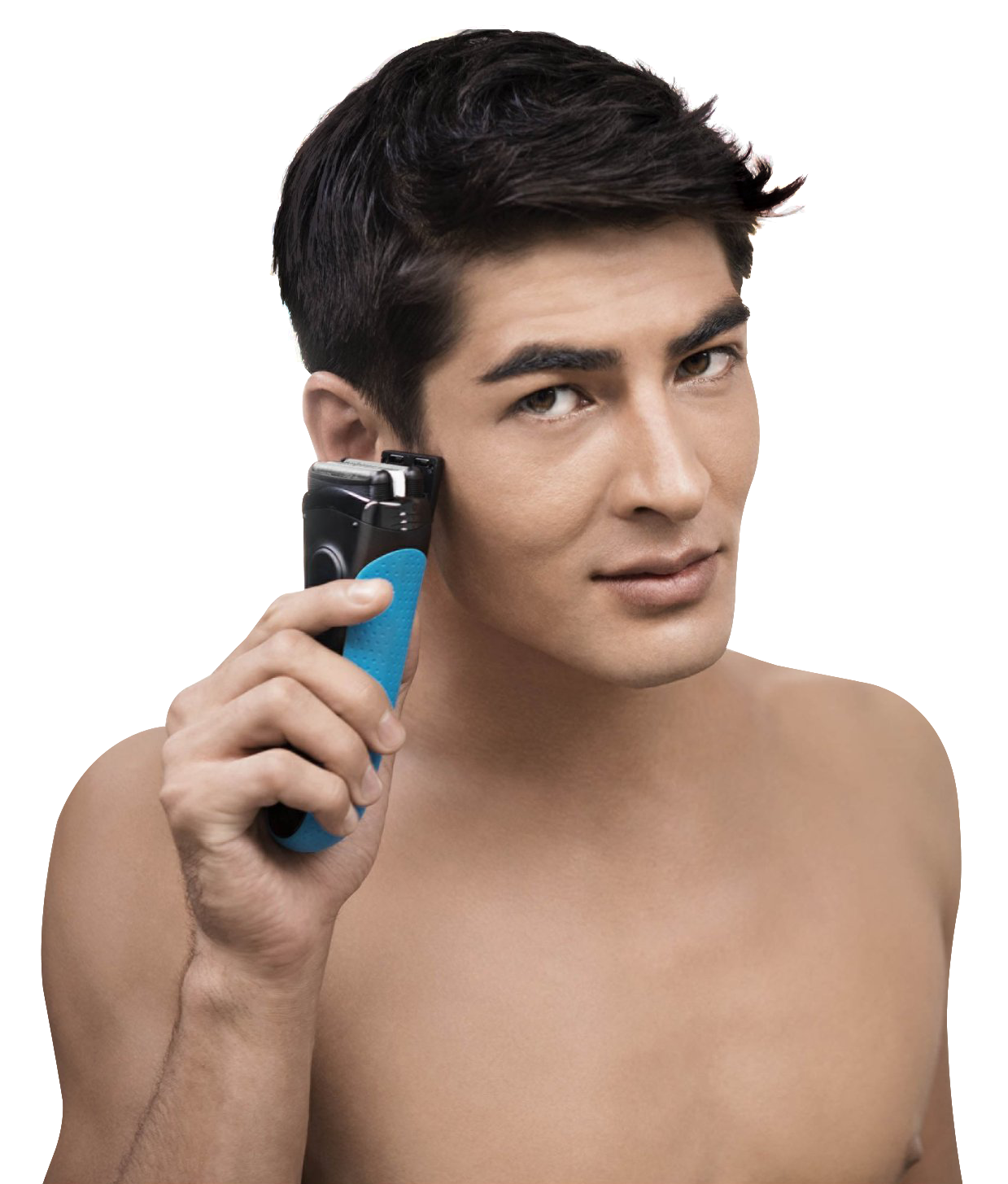 Man Using Electric Trimmer PNG image