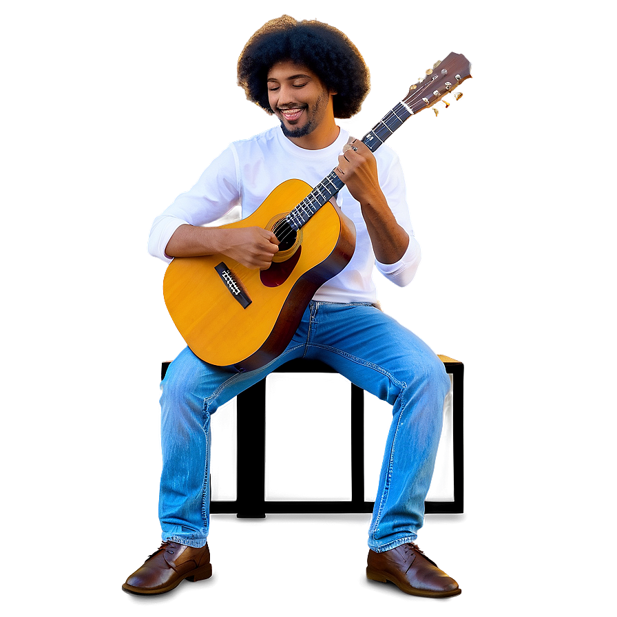 Man With Guitar Png 38 PNG image