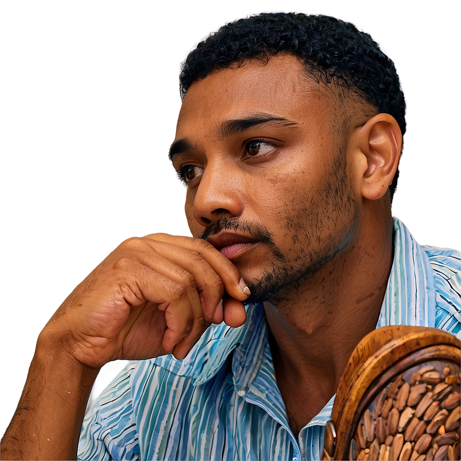 Man With Pensive Look Png Vwt PNG image