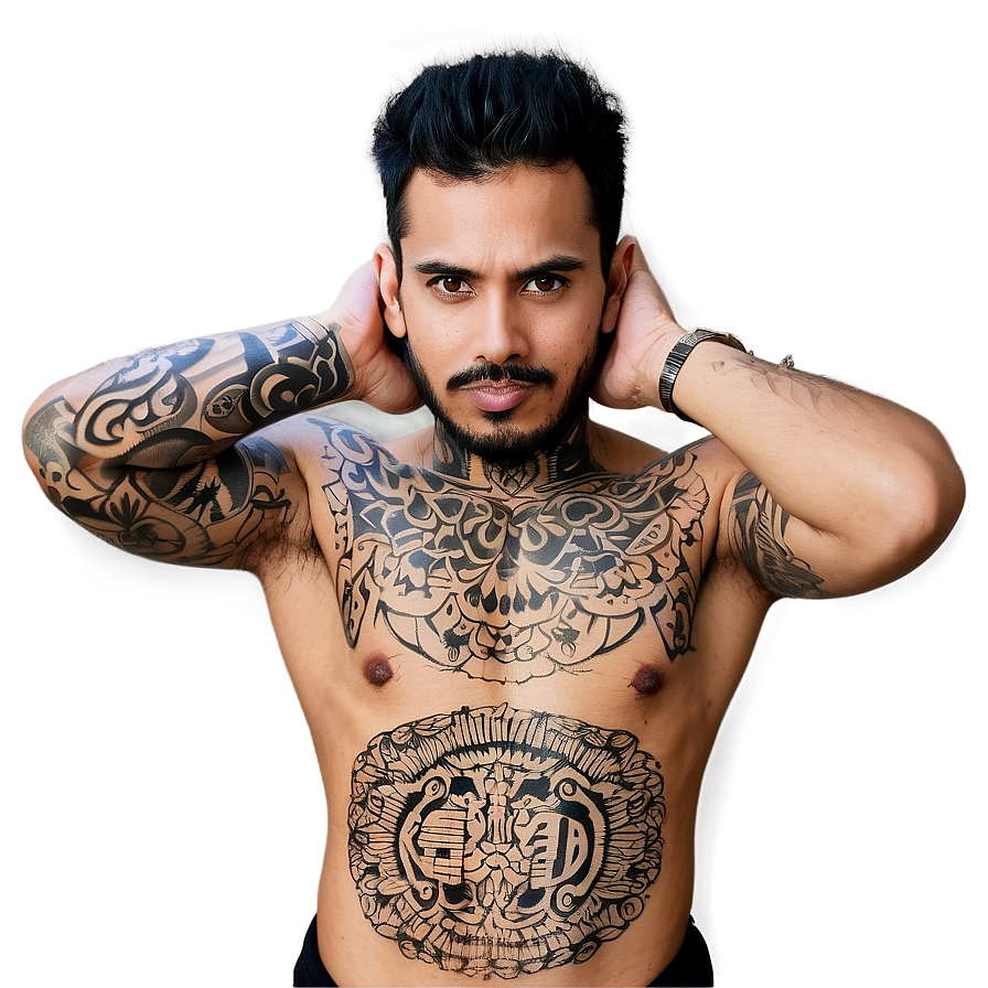 Man With Tattoos Png Rtc39 PNG image