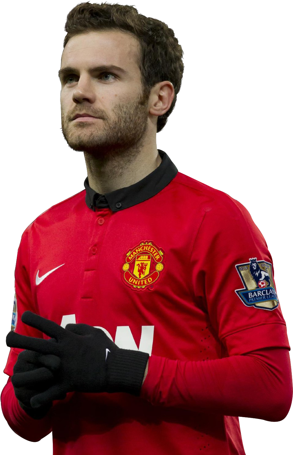 Manchester United Playerin Red Kit PNG image