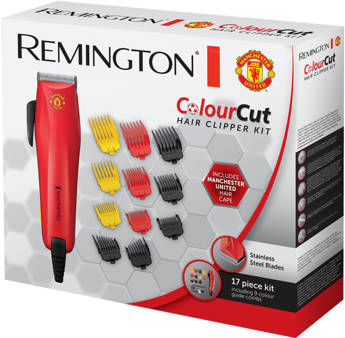 Manchester United Remington Colour Cut Hair Clipper Kit PNG image