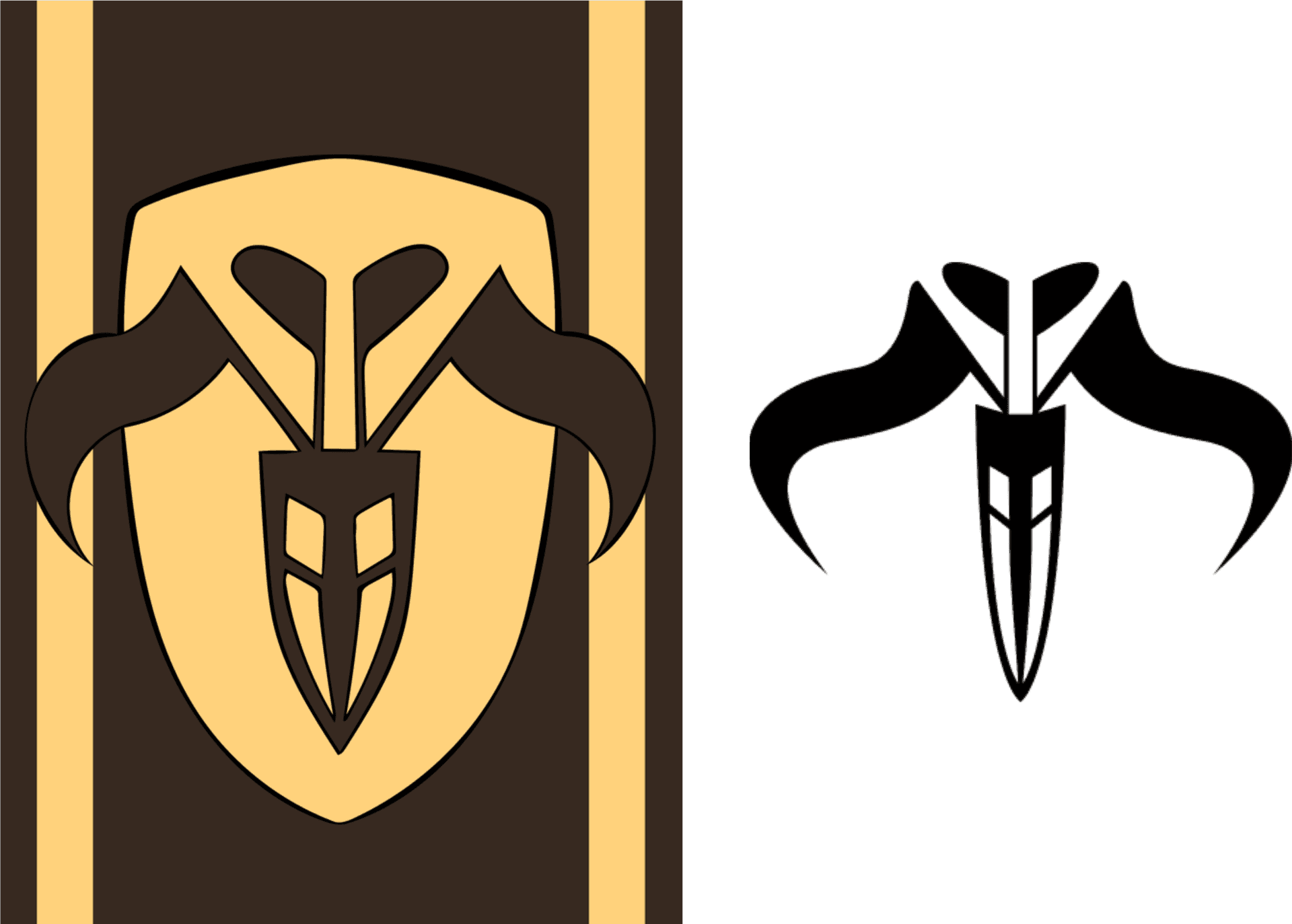Mandalorian Crests Comparison PNG image