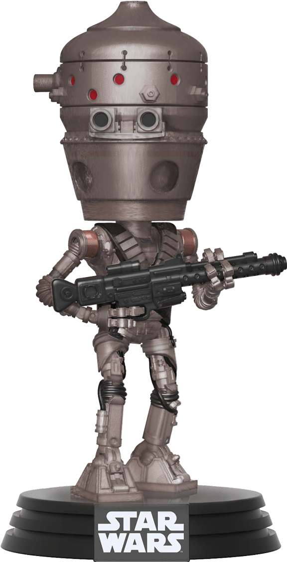 Mandalorian Droidwith Blaster PNG image