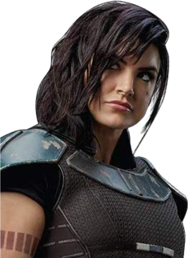 Mandalorian Female Character Armor PNG image