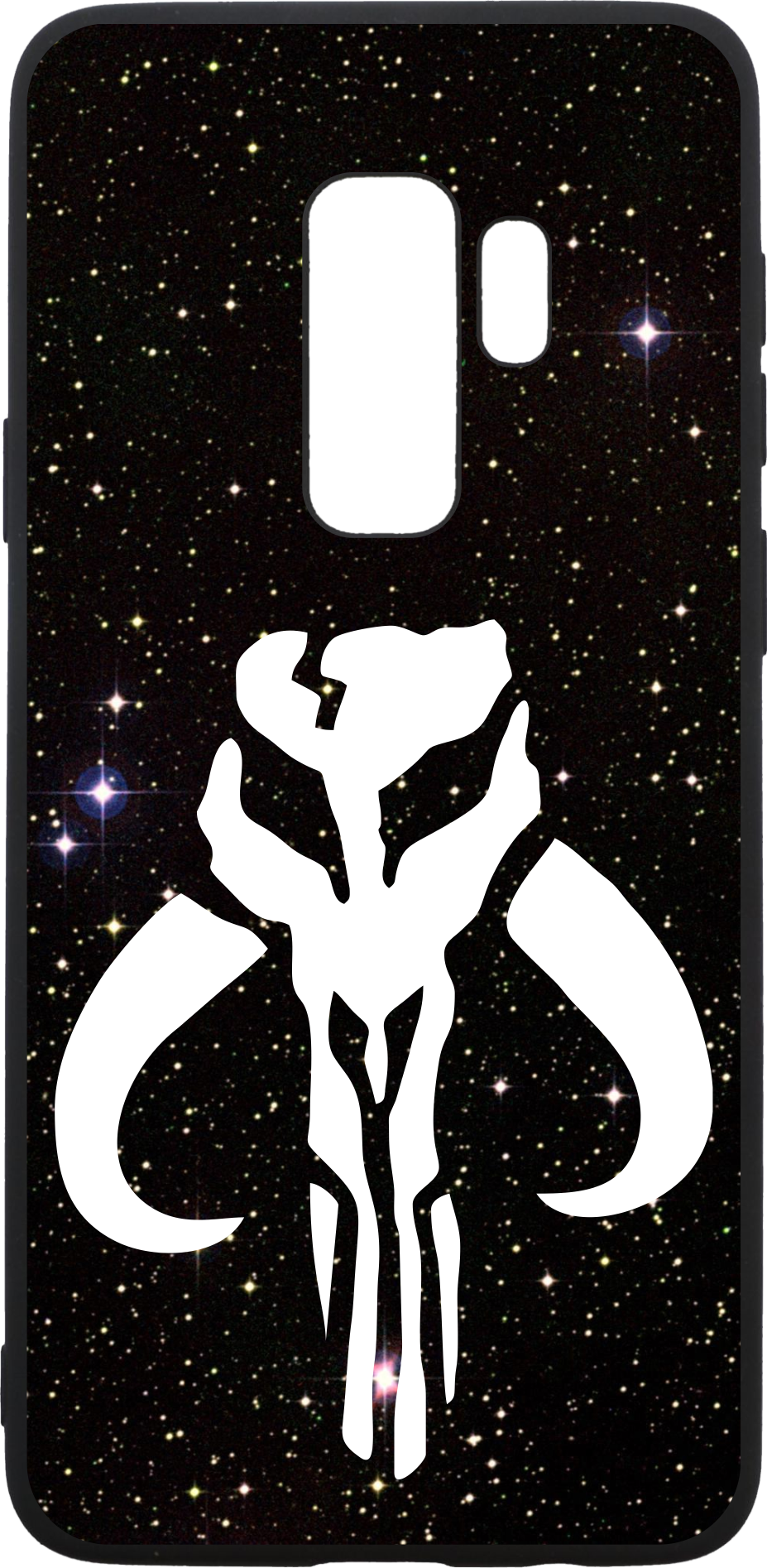 Mandalorian Symbol Space Background Phone Case PNG image