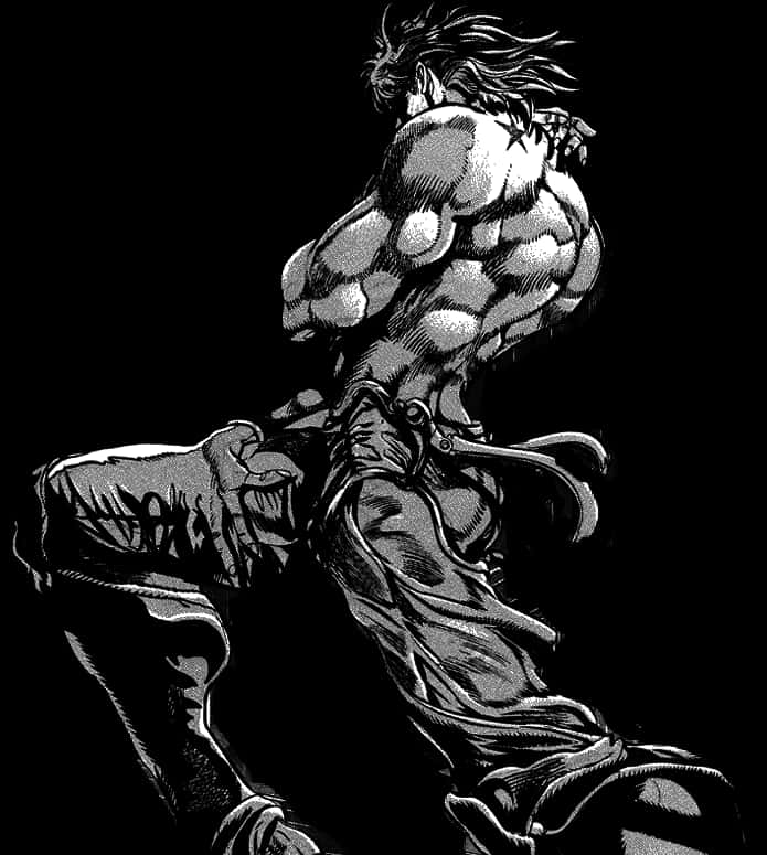Manga Style Muscular Character PNG image