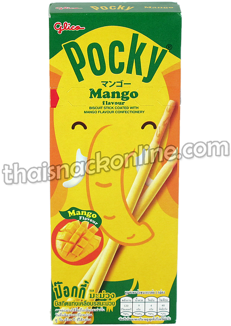 Mango Flavored Pocky Box PNG image