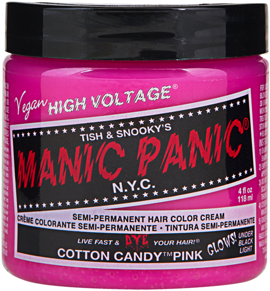 Manic Panic Cotton Candy Pink Hair Dye PNG image