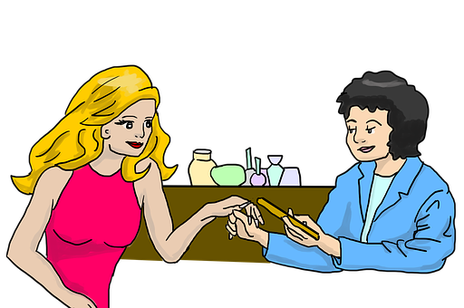 Manicure Session Beauty Salon PNG image