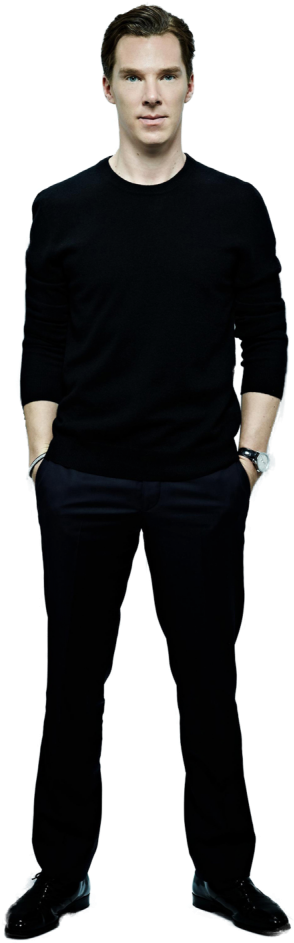 Manin Black Casual Outfit PNG image
