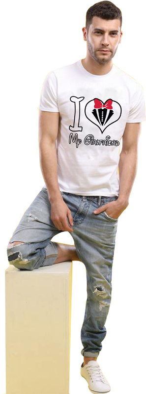 Manin Love Graphic Tee PNG image