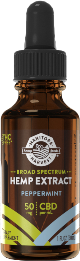 Manitoba Harvest Peppermint C B D Oil Dropper PNG image