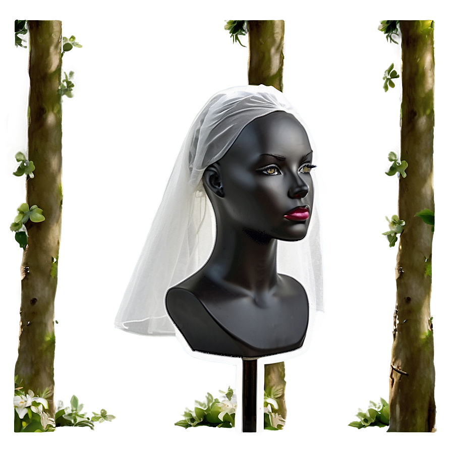 Mannequin Head For Bridal Veils Png 06282024 PNG image