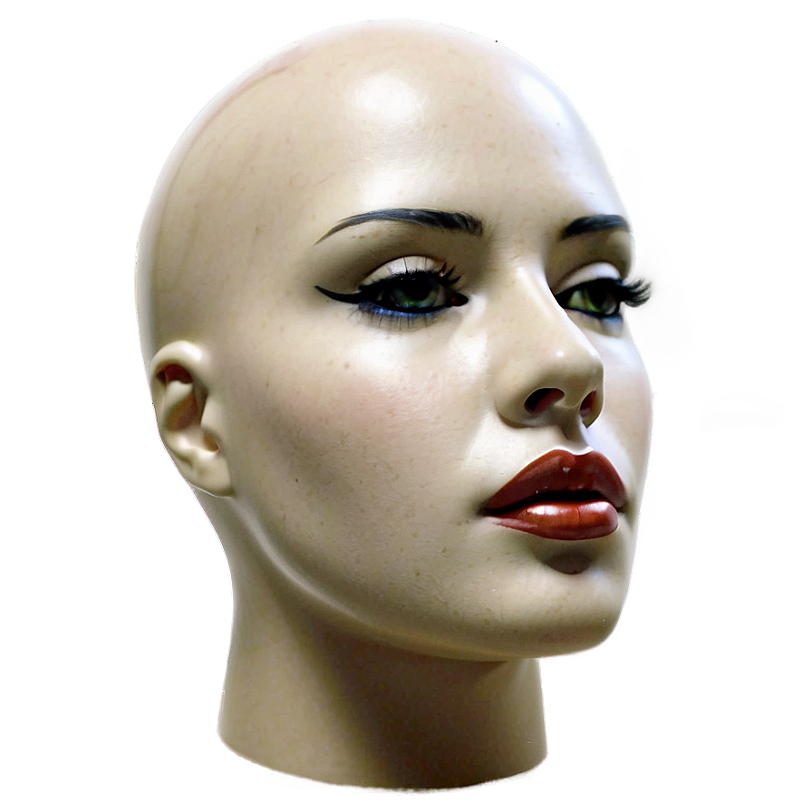 Mannequin Head For Face Painting Png 06282024 PNG image