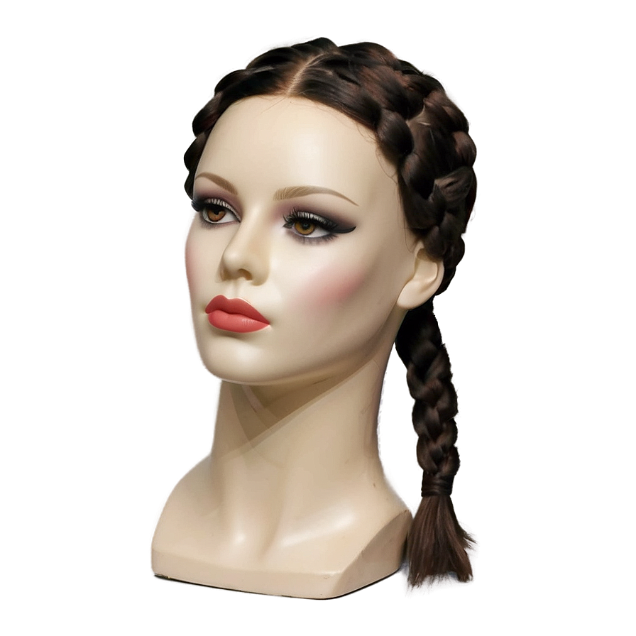 Mannequin Head With Braided Hair Png Ynd PNG image