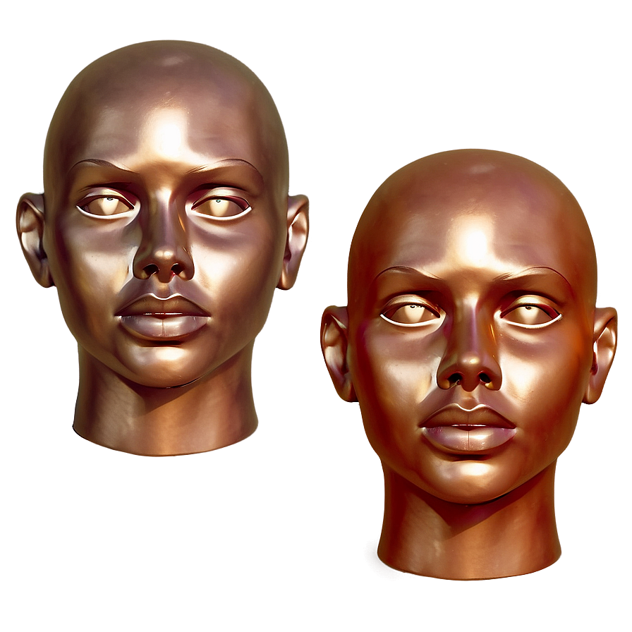 Mannequin Head With Different Emotions Png 06282024 PNG image