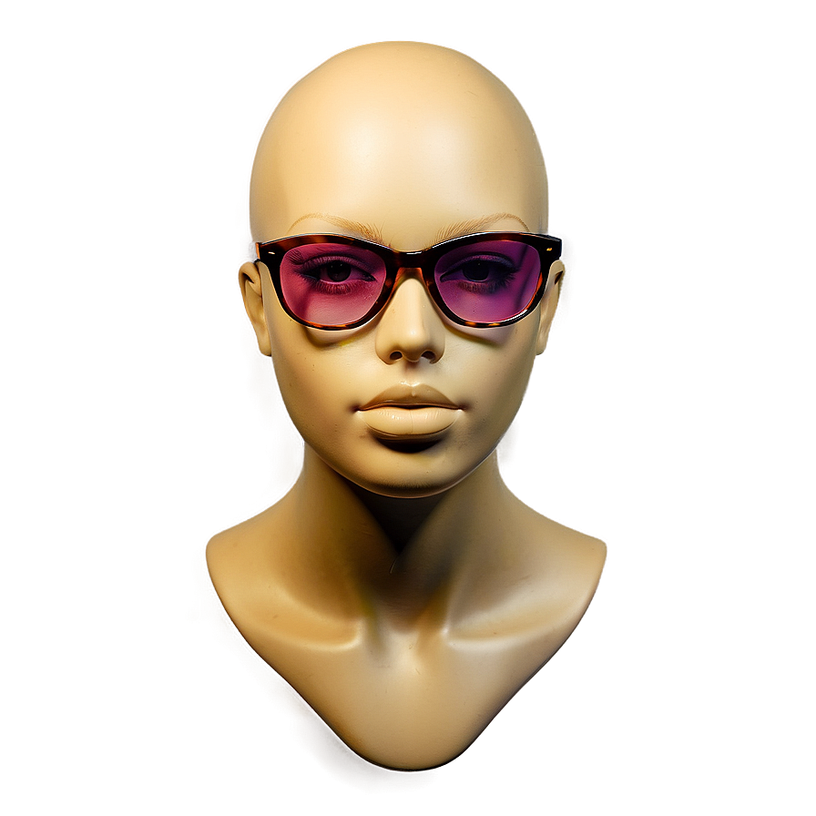 Mannequin Head With Glasses Display Png 54 PNG image