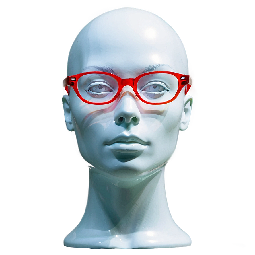 Mannequin Head With Glasses Display Png 80 PNG image