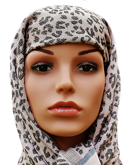 Mannequin Headwith Hijab PNG image