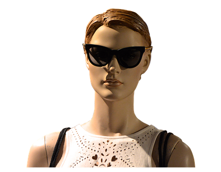 Mannequin Modelwith Sunglasses PNG image