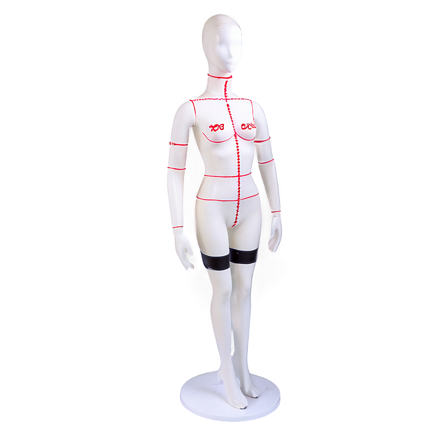 Mannequin With Measurements Png Sfo PNG image