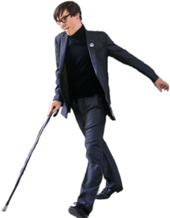 Manwith Walking Stick Fashion PNG image