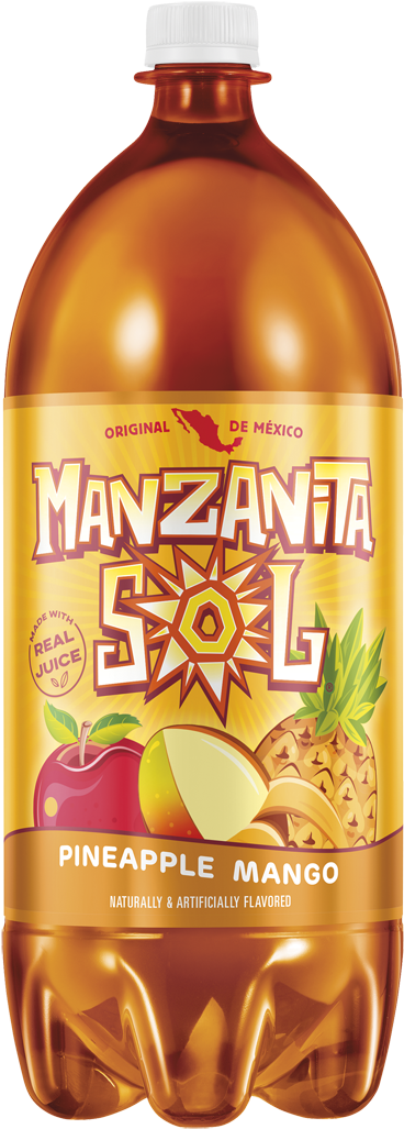 Manzanita Sol Pineapple Mango Bottle PNG image