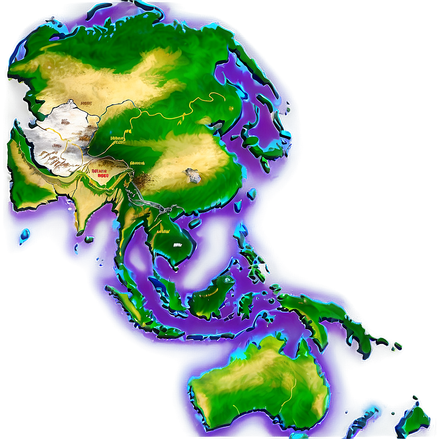 Map Of Asia Png Vbv PNG image