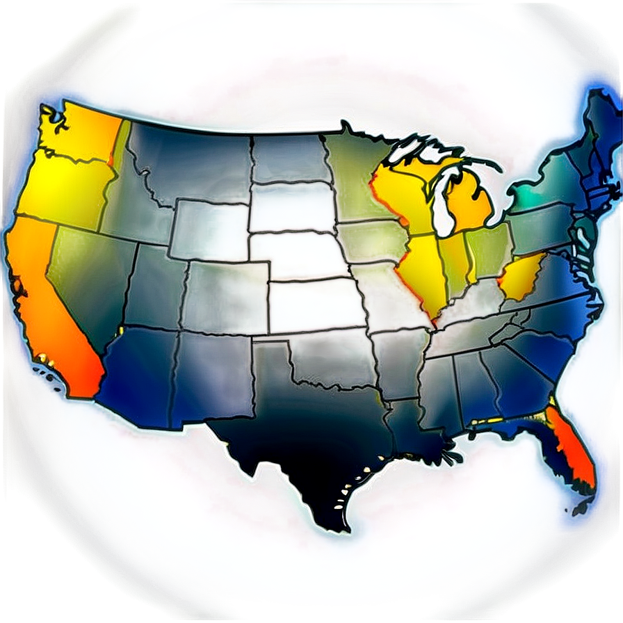 Map Of Usa Png Vro42 PNG image