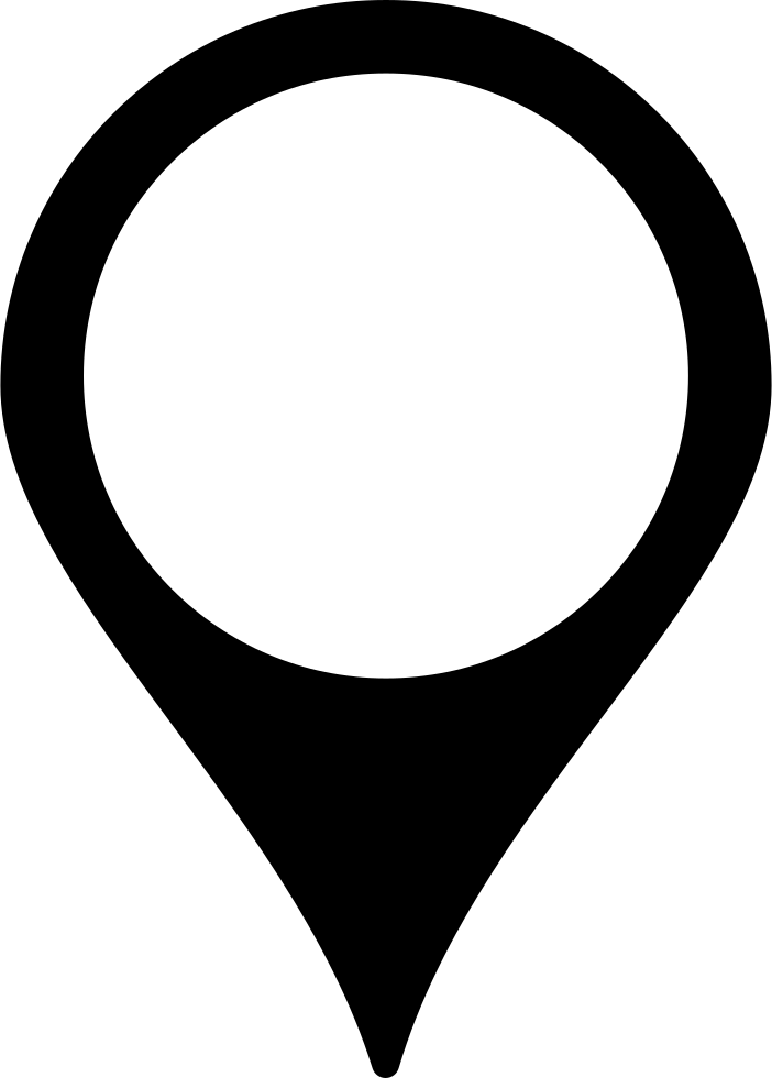 Map Pin Icon Black PNG image