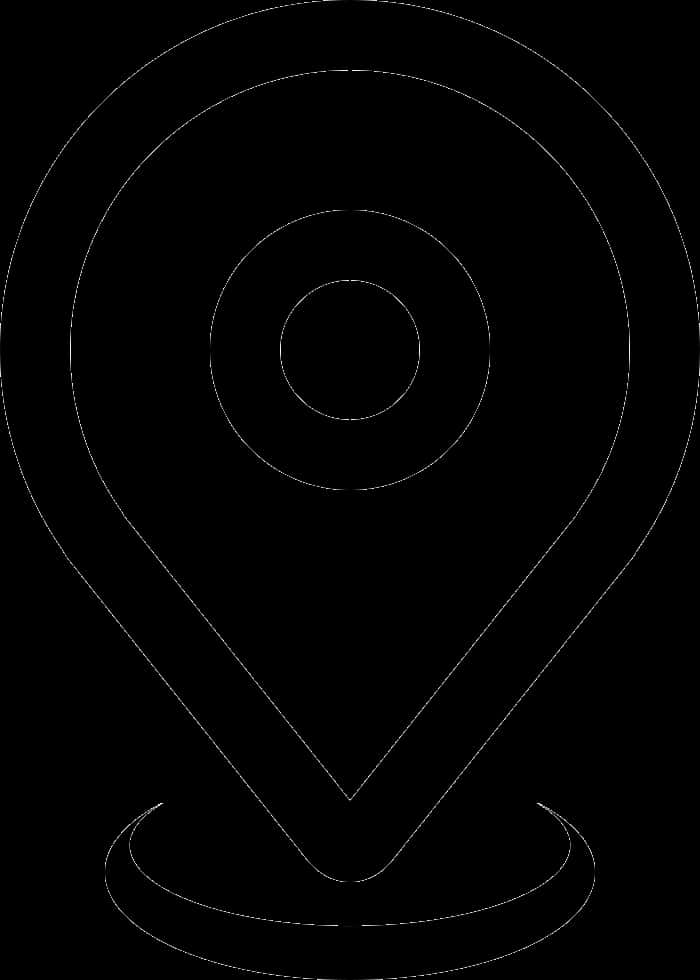 Map Pin Outline Icon PNG image