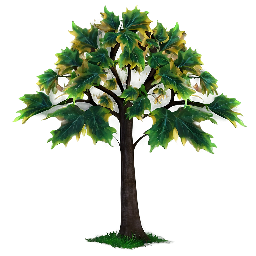 Maple Tree With Falling Leaves Png 53 PNG image