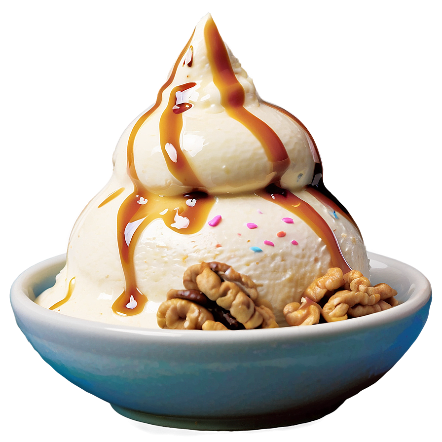 Maple Walnut Ice Cream Sundae Png 98 PNG image