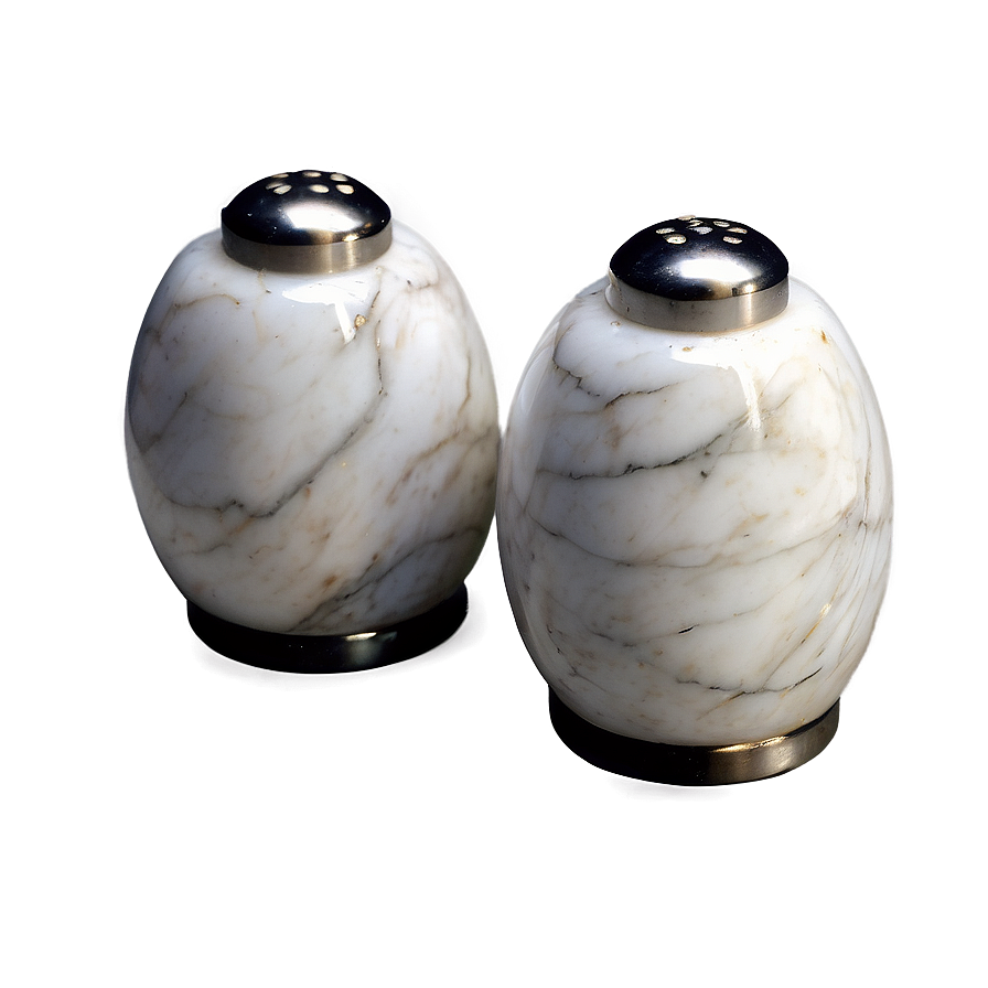 Marble Salt And Pepper Set Png 84 PNG image