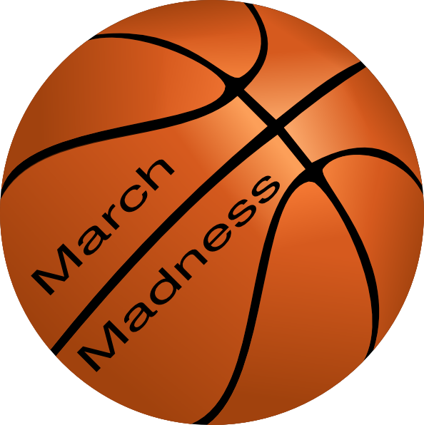 March Madness Basketball Graphic PNG image